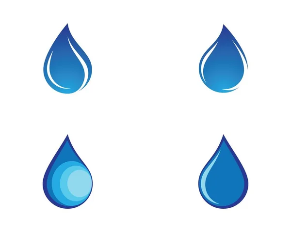 Ilustración Vector Gota Agua — Vector de stock