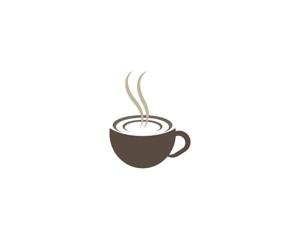 Kávé Csésze Szimbólum Vektor Ikon Illusztráció Tervezés — Stock Vector