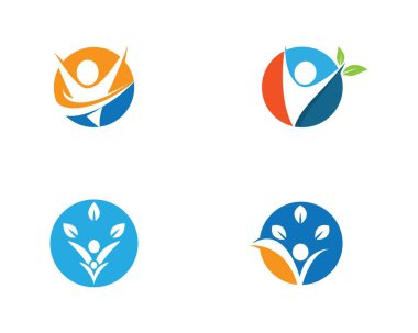 Wellnes sembol vektör illüstrasyonu