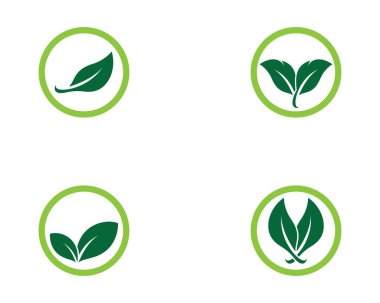 Yaprak sembolü vektör illüstrasyonu