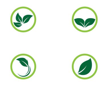 Yaprak sembolü vektör illüstrasyonu