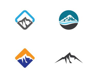 Dağ vektörü illüstrasyon tasarımı