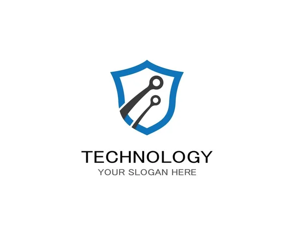 Technologie Vector Pictogram Illustratie Ontwerp — Stockvector