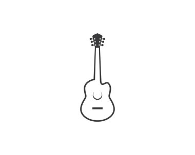 Gitar vektörü resimleme tasarımı