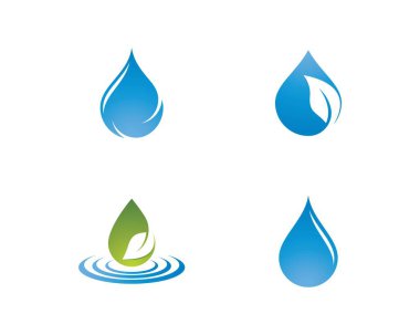 Su damlası vektör resimleme