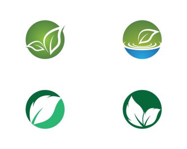 Yaprak sembolü vektör illüstrasyonu