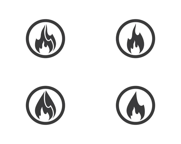 Fire Symbol Vector Icon Illustration — Stock Vector