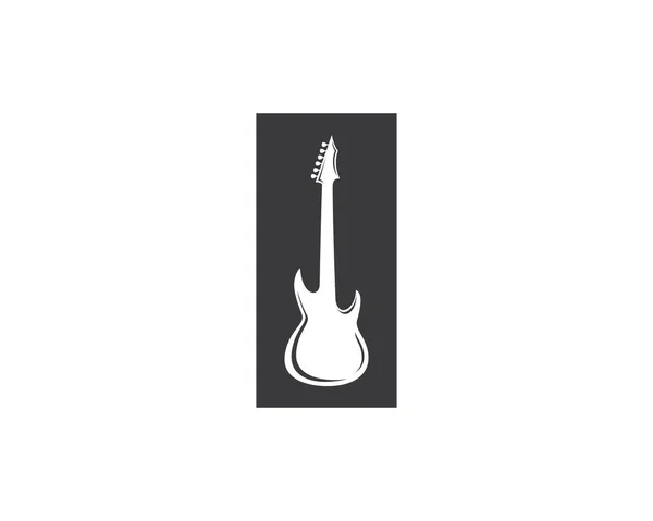 Ícone Vetor Guitarra Ilustração Design —  Vetores de Stock