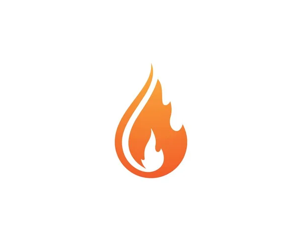 Tűzszimbólum Vektor Ikon Illusztráció — Stock Vector