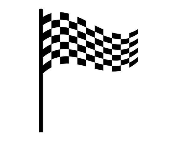 Bandiera Gara Vettore Icona Illustrazione Design — Vettoriale Stock