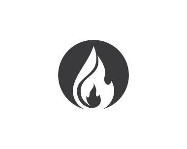 Ateş sembolü vektör illüstrasyonu