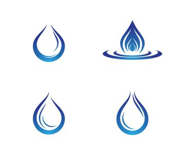 Su damlası vektör resimleme