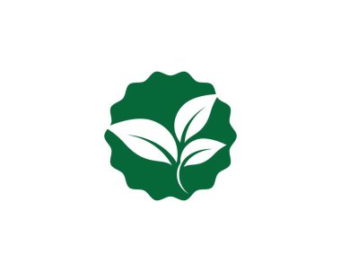 Yaprak sembolü vektör illüstrasyonu