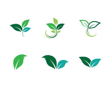 Yaprak sembolü vektör illüstrasyonu