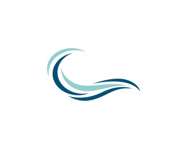 Dalga sembolü vektör illüstrasyon tasarımı