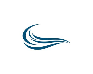 Dalga sembolü vektör illüstrasyon tasarımı