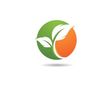 Yaprak sembolü vektör illüstrasyonu