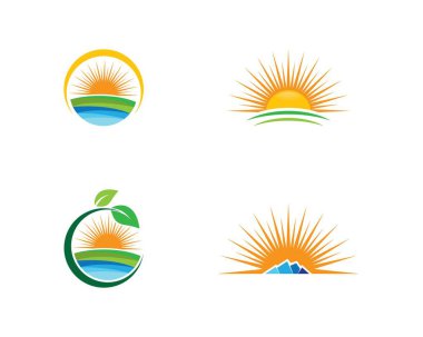 Yaz sembolü vektör illüstrasyonu