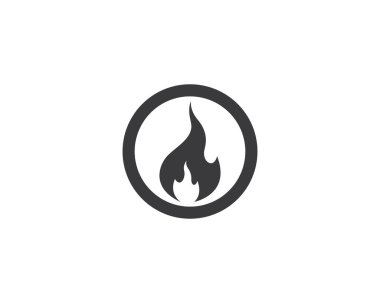 Ateş sembolü vektör illüstrasyonu