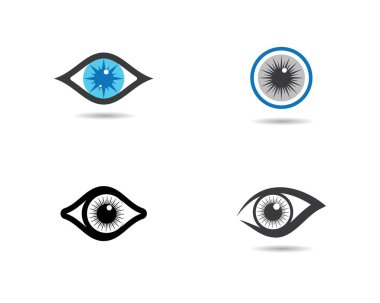 Göz sembolü vektör resimleme tasarımı