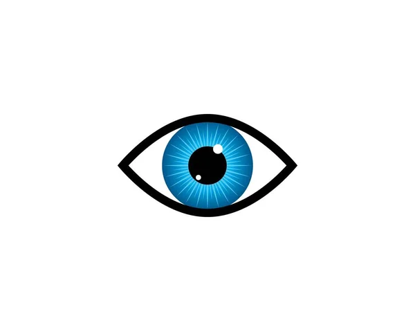 Simbolo Dell Occhio Icona Vettoriale Disegno Illustrazione — Vettoriale Stock