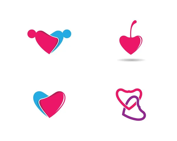 Liebe Vektor Symbol Illustration Design — Stockvektor