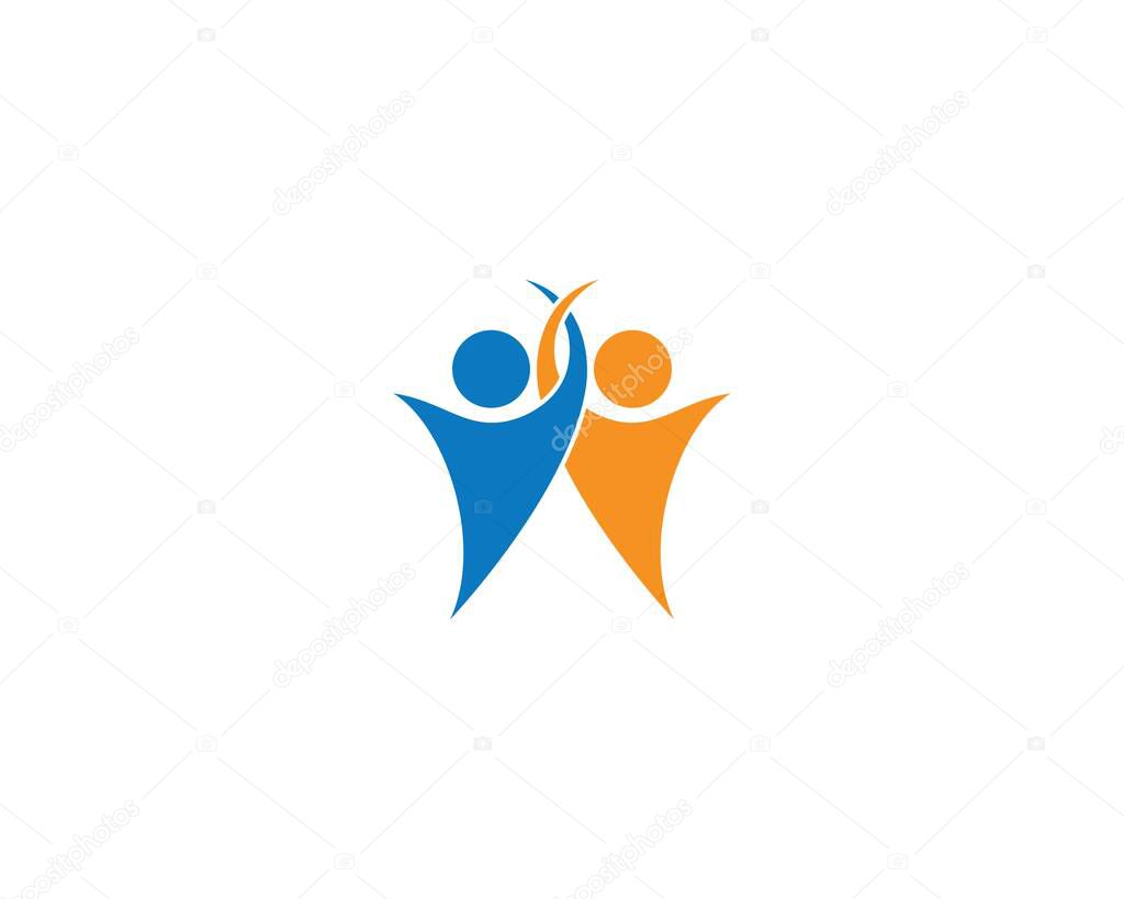 Community vector icon illustration design