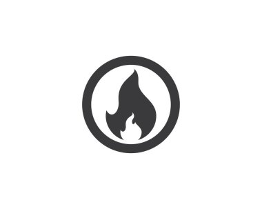 Ateş sembolü vektör illüstrasyonu