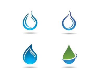 Su damlası vektör resimleme