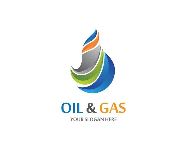 Oil Gas Vector Icon Illustration — Stock Vector