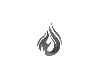 Ateş logosu şablon vektör resimleme tasarımı