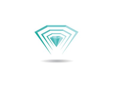 Diamond Logo Şablonu vektör çizimi tasarımı