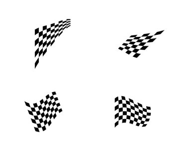 Bayrak yarışı vektör illüstrasyon tasarımı