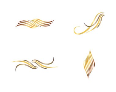 Saç logosu şablon vektör resimleme tasarımı