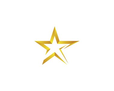 Yıldız Logosu Şablonu vektör illüstrasyon tasarımı