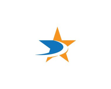 Yıldız Logosu Şablonu vektör illüstrasyon tasarımı