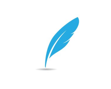 Tüy sembolü vektör illüstrasyon tasarımı