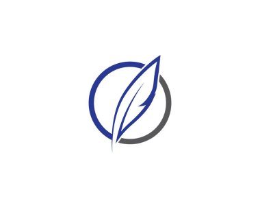 Tüy sembolü vektör illüstrasyon tasarımı