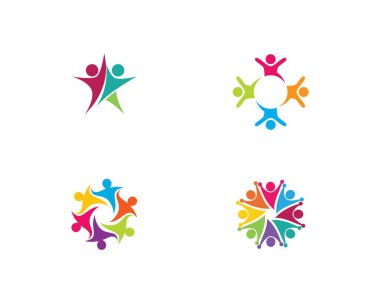 Evlat edinme ve toplumsal bakım logosu vektör resmetme tasarımı