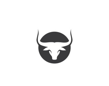 Boğa logo şablonu vektör resimleme tasarımı