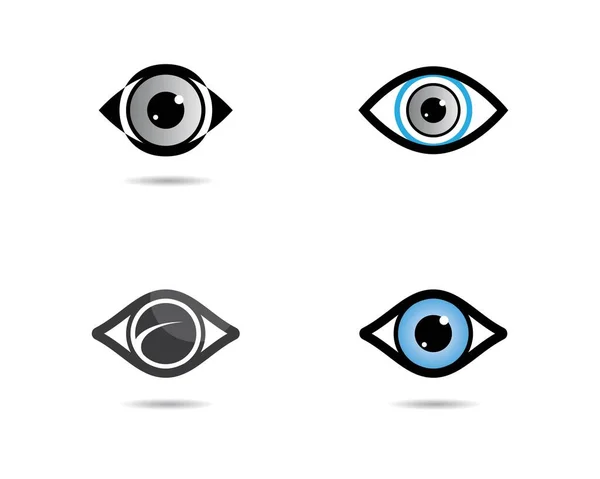 Identidad Marca Diseño Del Logotipo Del Vector Cuidado Ocular Corporativo — Archivo Imágenes Vectoriales