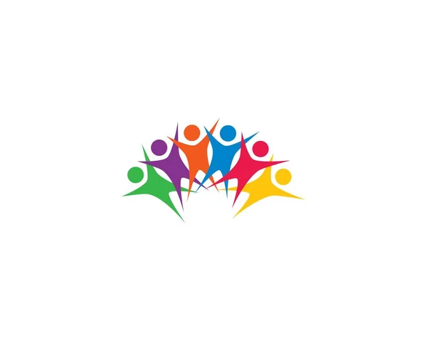 Przyjęcie Opieka Społeczna Logo Szablon Wektor Ikona Ilustracja Projekt — Wektor stockowy