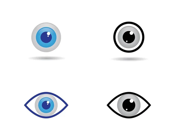 Identidade Marca Corporate Eye Care Design Logotipo Vetor — Vetor de Stock