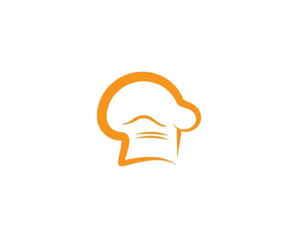 Chef Hoed Logo Template Vector Pictogram Illustratie Ontwerp — Stockvector