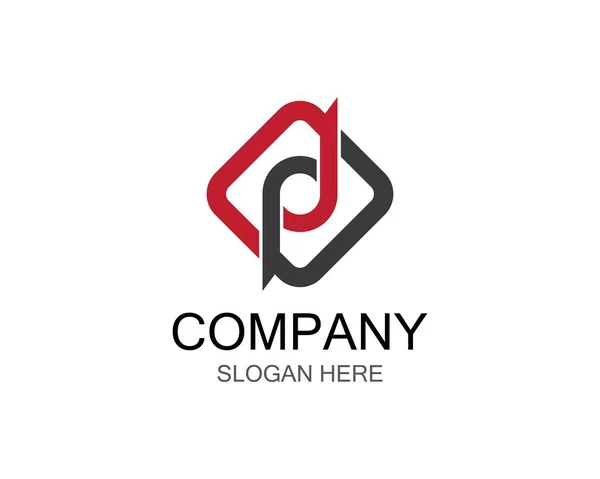 Дизайн Корпоративного Шаблону Логотипу Векторні Ілюстрації — стоковий вектор