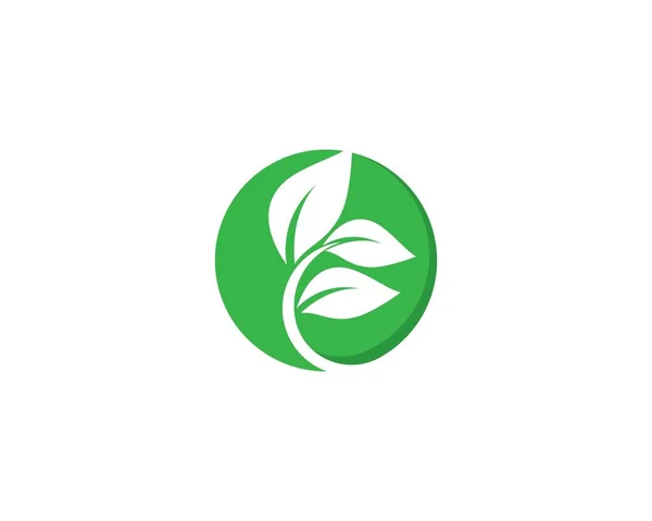 Logotipos Ecología Hoja Verde Naturaleza Elemento Vector Icono — Archivo Imágenes Vectoriales