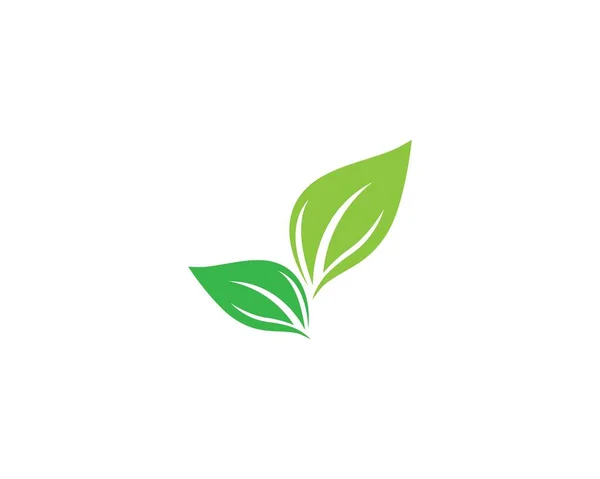 Logotipos Folha Verde Ecologia Elemento Natureza Vetor Ícone — Vetor de Stock