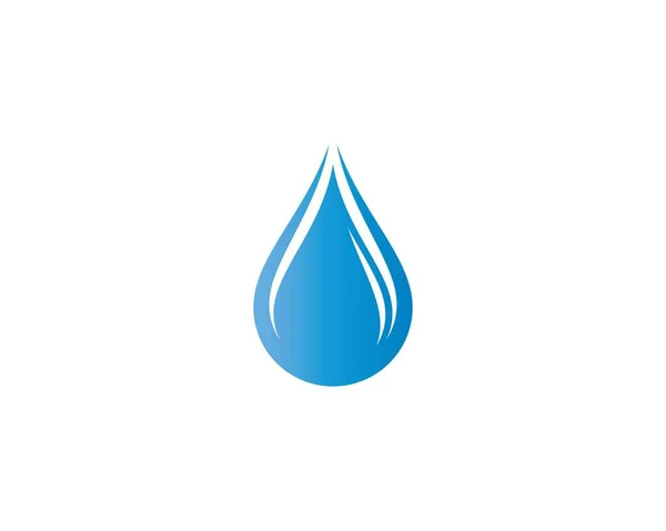 Plantilla Logotipo Gota Agua Icono Vectores Diseño Ilustración — Archivo Imágenes Vectoriales