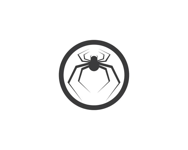 Spider Symbool Vector Pictogram Illustratie Ontwerp — Stockvector