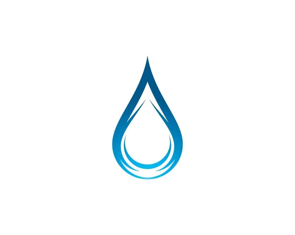 Water Drop Logo Template Vector Icon Illustration Design — Stock Vector